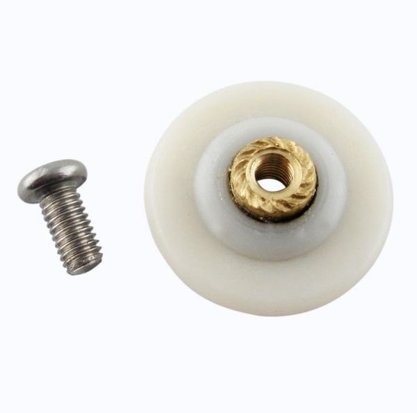 28mm de nylon chuveiro polia de vidro rolo de porta deslizante pendurado roda redonda hardware doméstico peça móveis3300327