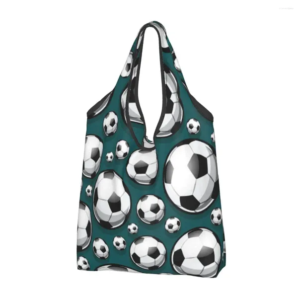 Stume da stoccaggio simpatico pallone da calcio Shopping borse borse di calcio portatile sport sport spalla dell'acquirente