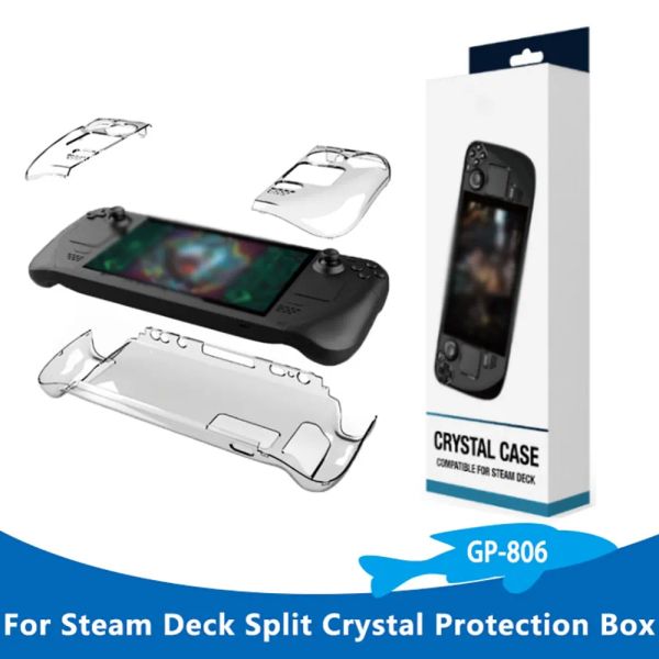 Acessórios para o deck sweep split Crystal Case Protective Protective Clear PC Hard Case Hard Protection ACESSÓRIOS DE ACESSORES DE JOGO CONSOL