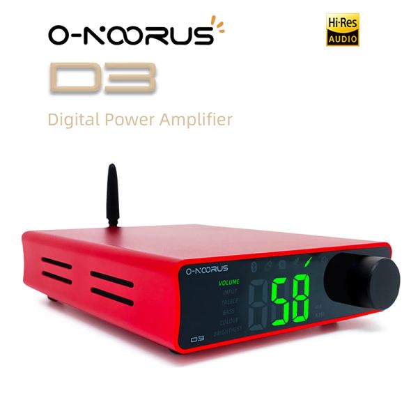 Amplificador ONOORUS D3 TPA3255 amplificador de potência 300WX2 Mini Hifi estéreo Classe D USB RCA Bluetooth 5.0 amp com tritura de baixo para home theater