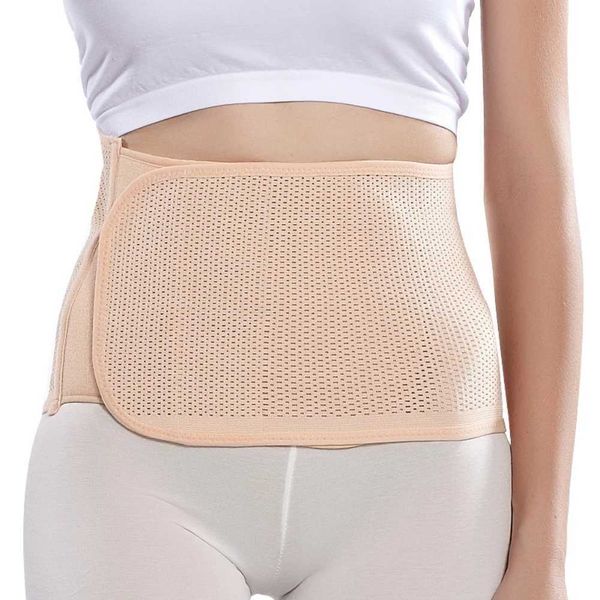 Maternidade Bottoms Mesh Feminino Controle abdominal Correia traseira Correia respirável forma corporal Suporte abdominal Suporte abdominal feminino Beltl2405