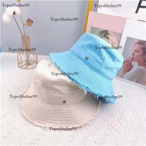 Le Bob Bucket Hat Wide Brim Luxe Hats для мужчин потерпел многоцветную многоцветную горас -пляж Летние женские дизайнерские дизайнерские кисточки Cappelli MZ02 C23 Оригинальное издание