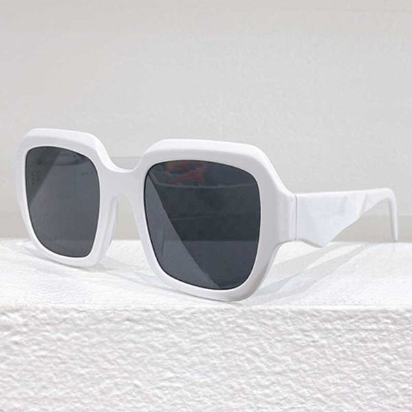 Sonnenklassen für Frauen 28ZS 24SS Spring Luxus Designer Frauen Sonnenbrille Weißer rechteckiger Rahmen 100% UV -Schutzmarke Männer reisen und Urlaubsbrillen Top -Qualität