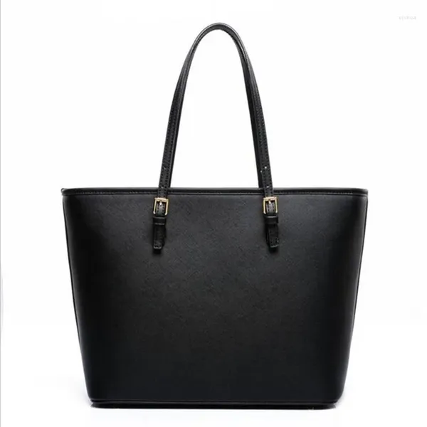 Umhängetaschen große Tasche 2024 Mode Frauen PU Leder Handtasche kurze schwarze weiße Großkapazität Luxus -Einkaufsschkaufer Designer