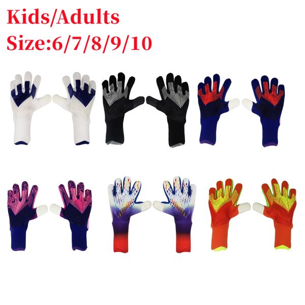 Guanti portiere portiere guanti per bambini adulti forti grip calcio portiere ispessito guanto in lattice protezione da calcio calcio guanti guanti