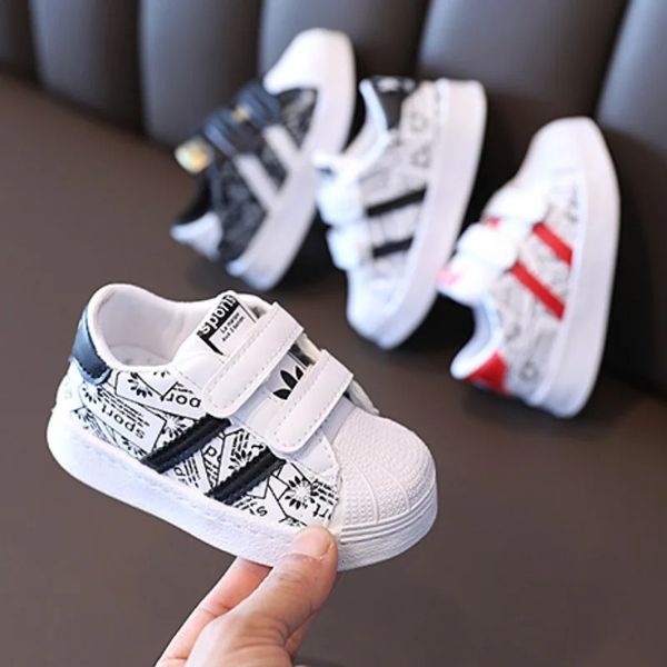 Kinderschuhe für Mädchen und Jungen Antislip Weichgummiboden Sneaker lässig flache Kinder Größe 2130 240430