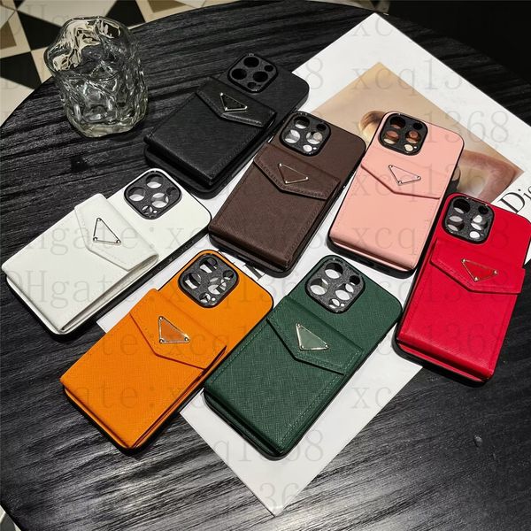 Designer Fashion Wallet Card Slot Telefono per iPhone 15 14 13 12 11 Pro Max 18 17 16 15Pro 14Pro 13Pro 12Pro XS 7 8 Plus Luxury Leather Kickstand Case