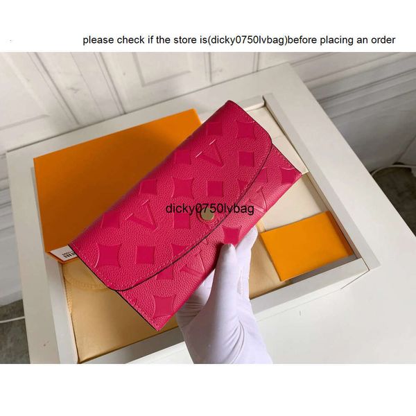 Louiseviutionbag Luis Vittons Umschlag Womens Luxusdesigner Brieftaschen Geldbörsen für Frau geprägte Blumenbuchstabenkartenhalter Mode kleine Kupplung ohne LVSE