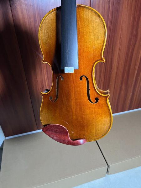 Master Made 4/4 Violin Rich Spirit Spirit Spirit Vernish Abete solido Top-Ready to Play