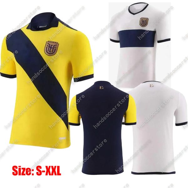 2024 ECUADOR ESTUTUINAN Plata MENS Maglie da calcio 24 25 Valemncia Martinez Hincapie D. Palacios M. Caicedo a casa camicie fotball Copa America