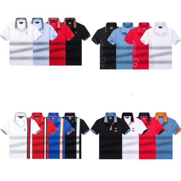 America Designer Psyco Bunny Rabbit Print Polo Shirt Casual Mens Golf Business Maglietta Maglietta Summer Slim Slim Cotton Short Short Psychological Bunny