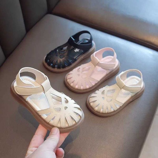 Сандалии Детские детские туфли на летом T-ремешок с закрытыми пальцами для маленьких девочек