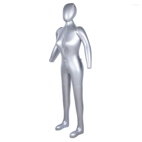 Party -Dekoration aufblasbare Frau 64.96inch Ganzkörper Frauenmodell Mannequin mit Arm PVC Show Fenster Display Maniqui für Kleidung