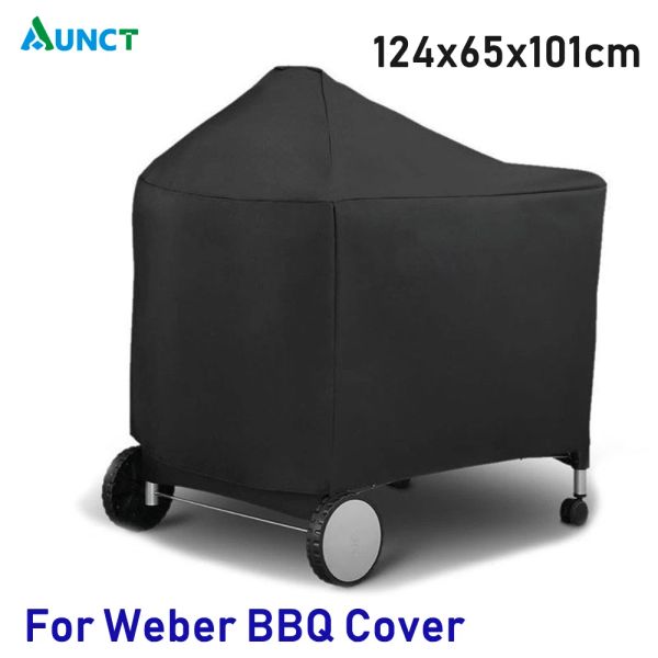 Grills Waterproof BBQ Grill Grill Protective Cover per Weber 7152 Grili a carbone Accessori per barbecue da campeggio esterno 124x65x101cm