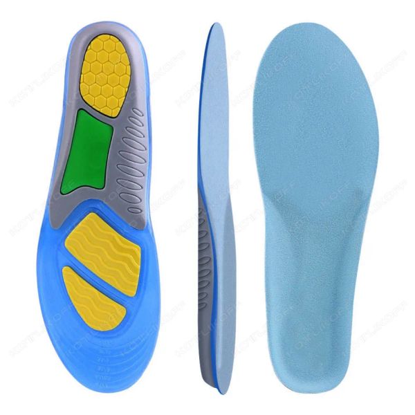 Silikon Sport Ortotik Tolar Yumuşak Jel Sole Arch Destek Şok Emilimini Çalıştıran Yastık Kadın Erkek Spor ayakkabıları taban TAMAM