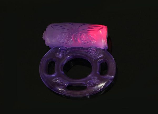 Anello del pene luminoso vibratore silicio vibrante anello di gallo anello del pene giocattoli per sesso per uomo rilassamento 4219019