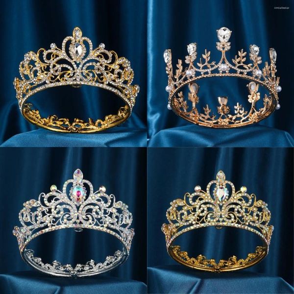 Cha cabelo Coroa Tiara Crown for Women Girls Crowns Tiaras Acessórios de aniversário Prom Partimento de Halloween Costume de Halloween Christmas G