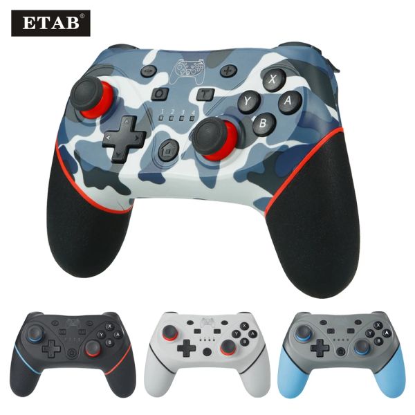 MICE Controlador sem fio Bluetooth gamepads Vibração dupla Sixaxis para Nintendo Switch Pro OLED Control PC Phone Joystick