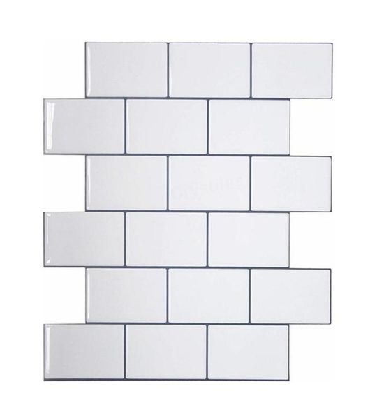 Vividtiles более толстые плитки Peel and Stick Premium Plate Plate на плитку кухни Backsplash 5 штук Пакет 2110218806984