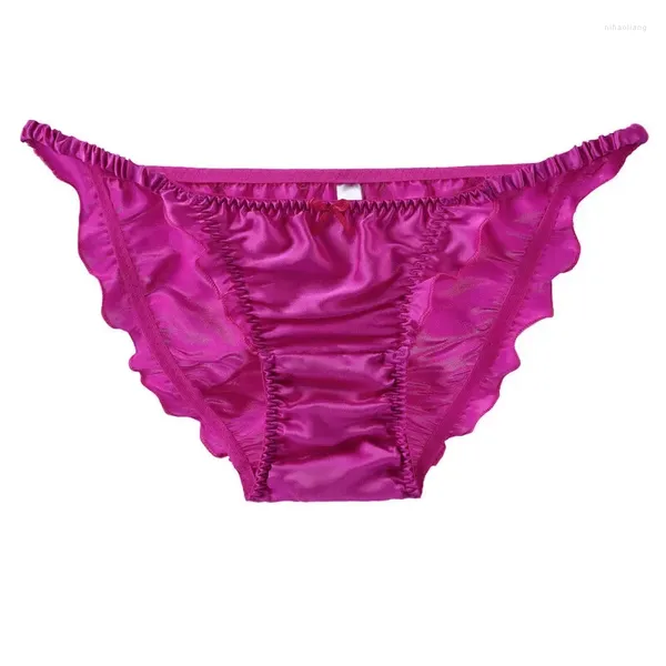 Calcinha feminina 3pcs/cueca de seda lote com seda extra fina.Briefas de lótus pura desejo biquíni francês 100 Mulberry