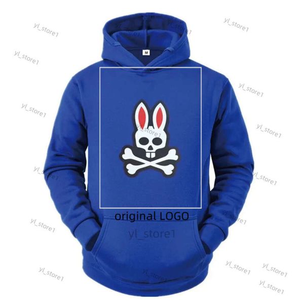 Psychological Bunny Hoodie Skeleton Bunny Logo Druck Frauen Hoodie Herbst Winter Streetwear Männer Sport Design Sweatshirt Top Harajuku Pullover