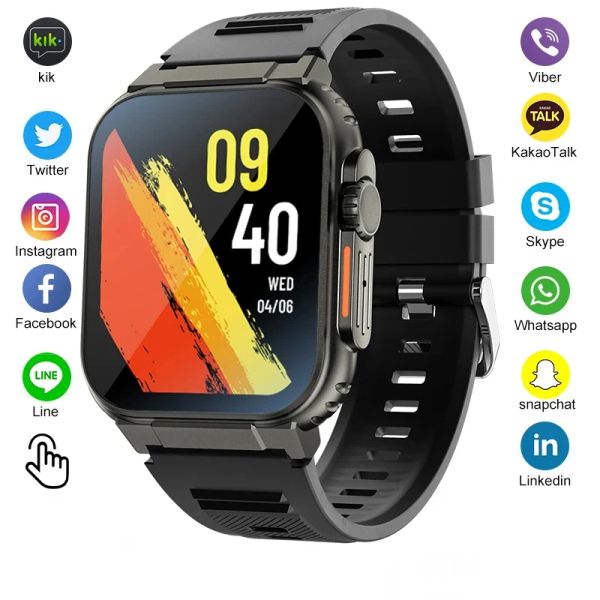 Relógios novos A70 Super Start Standby Smartwatch 600mAh Função de gravação misteriosa IP68 Bluetooth Call Sport Fitness Watch Watch Watch