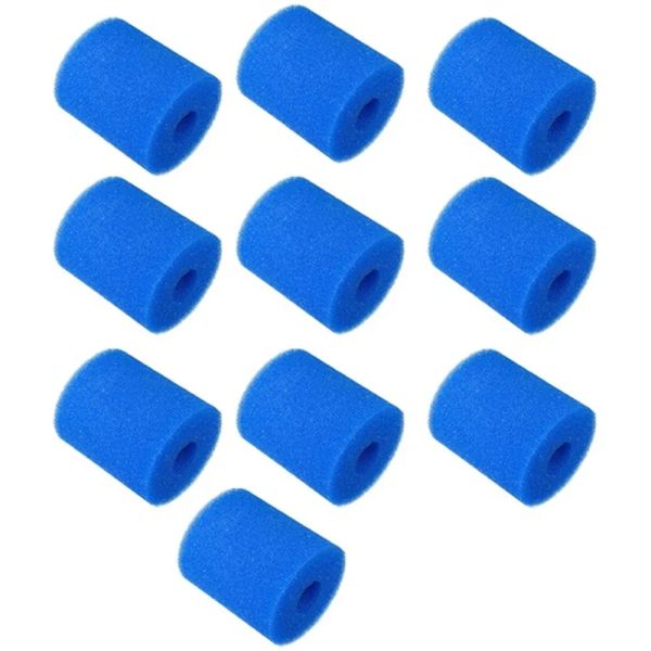 Acessórios 10 ou 20pcs Acessórios para piscina Filtro SPONGE SPONGE SPONGEM PARA INTEX TIPO H LAVABILIÁRIA HAVALENTE FILO REUSIÁVEL CARTRIDDE DE ESPONGEM