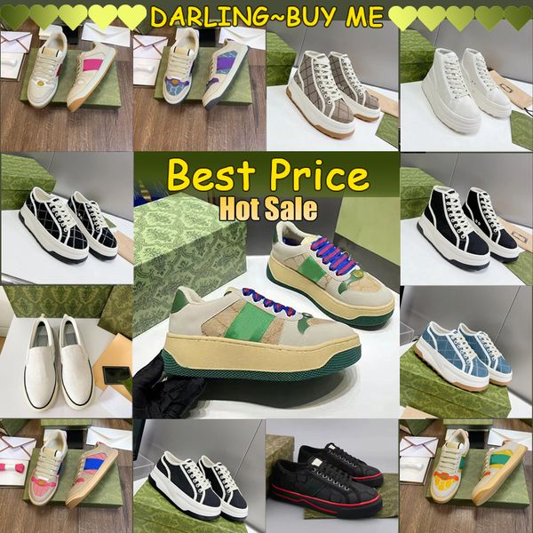 Tênis sapatos casuais luxuris designers shoes femininos algodão verde masculino clássico feminino 2024 melhor preço nova qualidade diária confortável tecido vintage moderno