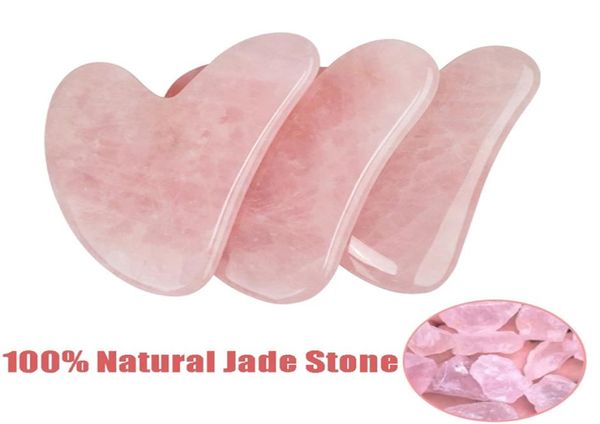Massagi di rasoio di smeraldo naturale Stones di sabbia di melone per la pelle del viso e del collo Uplift2388701