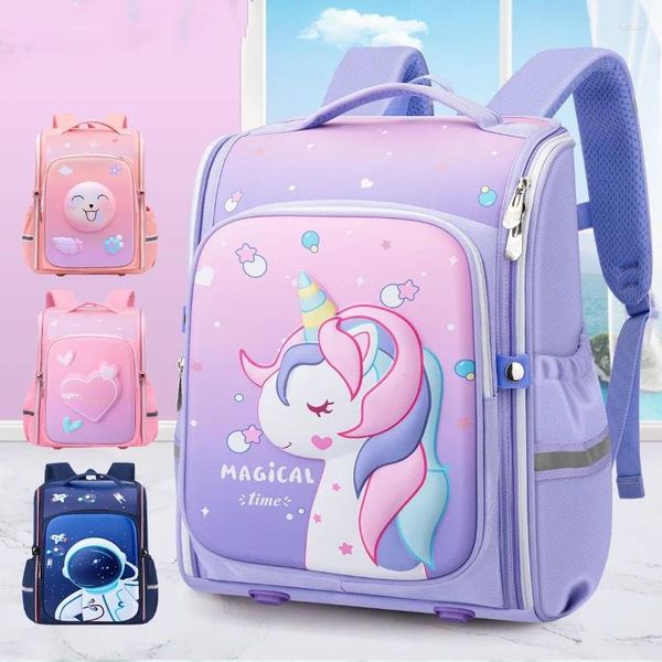 Schulbeutel wasserdichte Kinder Mädchen Jungen 3D Primary Rucksack Orthopädische Schulbag Kinder Buchbeutel Mochila Infantil