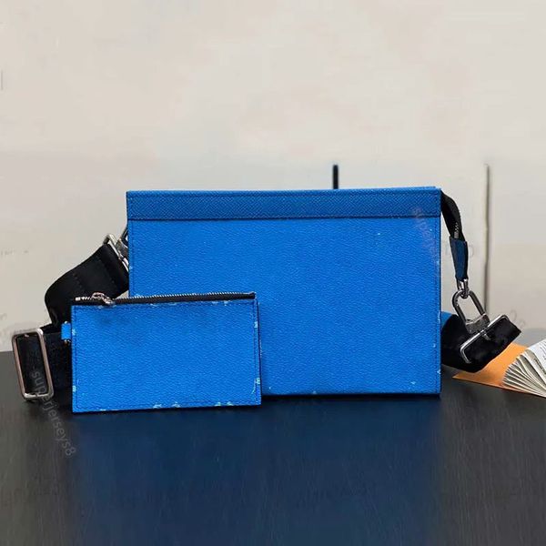 Männer Designer -Tasche 10A Clutch Bag Top -Qualität Leder Crossbody Body 2 -teilige Serie Satchel Bags Messenger Bag Waschbeutel Schulterbeutel Reisetasche Reisetasche