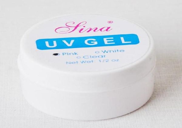 3 x 12 Unzen Pink Clear White UV Gel Nail Art Builder Set Kleber False Tipps7651065