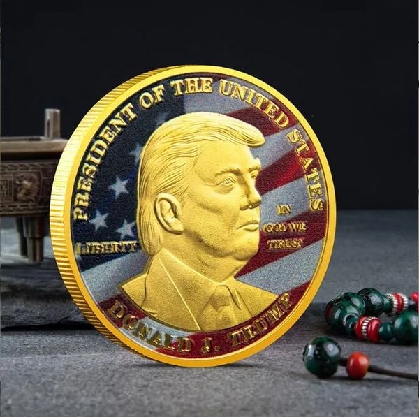 Трамп память монеты биткойн виртуальная монета чистое серебро памятные медали памятная медаль монета с живописной монетой