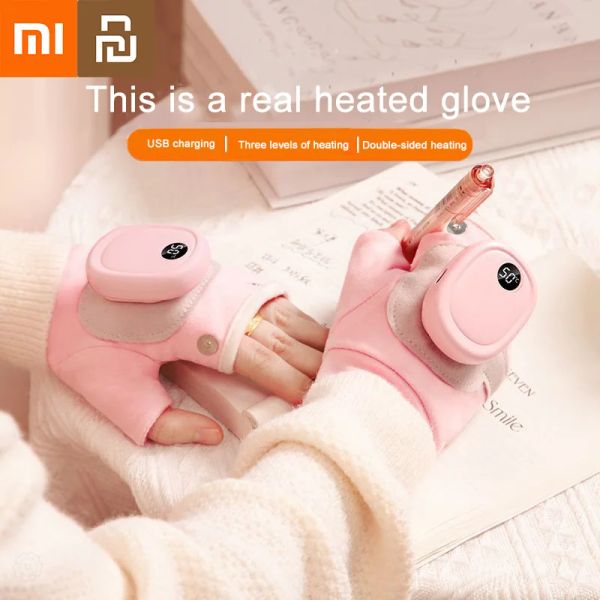 Guanti xiaomi guanti riscaldati inverno 3 modalità calde 3 modalità usb guanti riscaldati impermeabili impermeabili