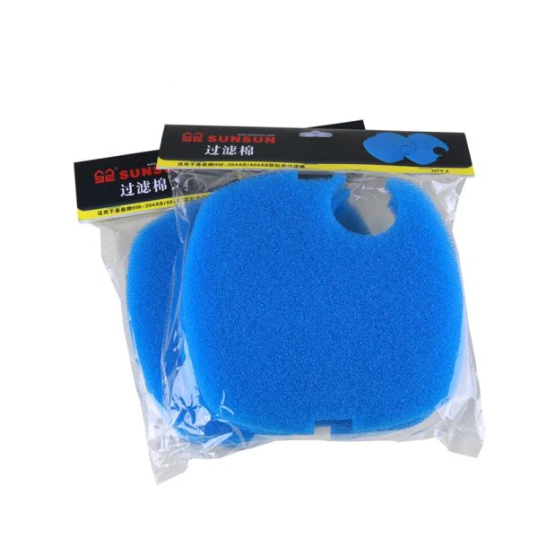Acessórios Yyaqua 4pcs/Definir almofadas de filtro branca azul original Substituição grossa de esponja de filtro para Sunsun HW3000 peças de reposição