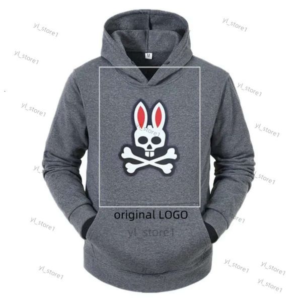 Psychological Bunny con cappuccio Skeleton Bunny Letter Logo Stampa Women Hoodie Fall Winter Streetwear Men Design Sports Design Top Harajuku Pullover 7784