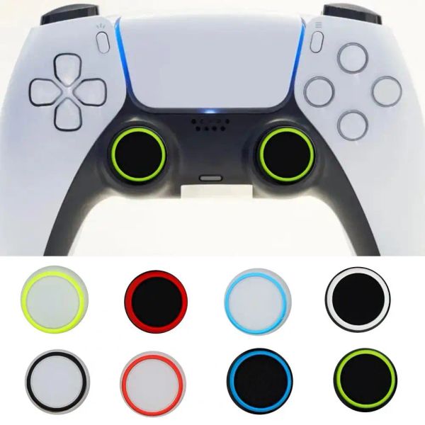 Lautsprecher 2pcs Joystick Cover leuchtend kratzfestes Anti -Schlupf -Beschützer Silikon Thumbstick -Hülle für PS4/für PS5/für eins/für 360