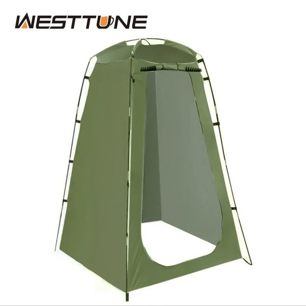 Westtune portátil portátil Privacidade do chuveiro de chuveiro de emergência Banheiro troca de montagem abrigo da tenda para desastre de inundação 240422
