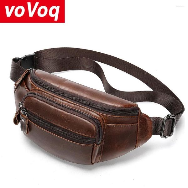 Bolsas de cintura Moda Moda Bolsa de alta qualidade Homem com zíper homem Hanfra de peito UNISSISEX Fanny Pack Macho Belly Bolsa