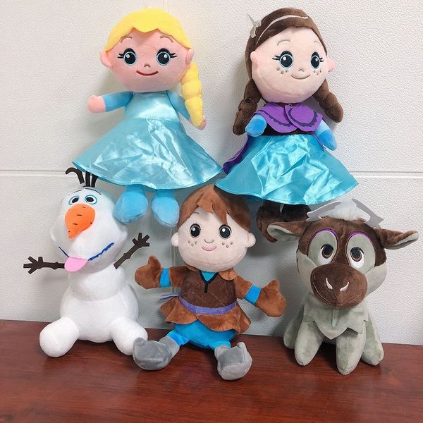 Ice and Snow Miracle Esha Anna Doll Plush Toys Movies и мультипликационные снежные оленя кукол кукол Детский подарок