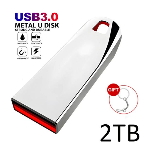 Guida USB 3.0 Flash Drive 2Tb Pendrive 1TB 256GB USB Flash Drives128GB Memory Stick Pen HighCapacity Drives Disk USB per laptop