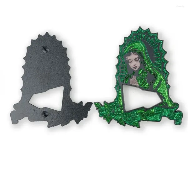 Broschen Retro Dekoration Jungfrau Mary Lappel Pin handgefertigt Punk Electroplating Metall Gothic Liebhaber Custom