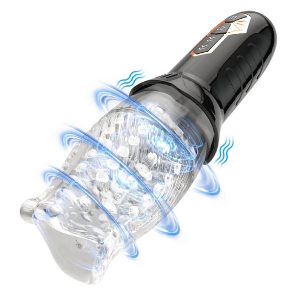 Masturbatore automatico per uomini Ruota Blowjob Sex Machine maschi Masturbatori Cup Penis Massager Vagina Sex Toys for Men Adult 18 240506