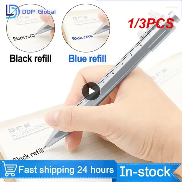 1/3pcs Multifunktion 0,5 mm Gel Ink Stift Vernier Bremssattel Roller Ball Stationery Ball-Punkt 2 Farben Schreibbüroschule