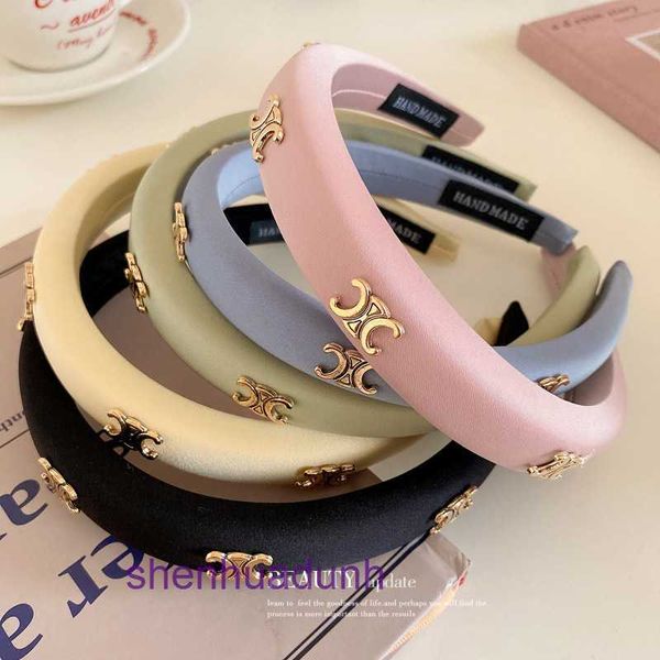 MACARON Simple Girl Letter Sponge Hair Hoop High Head Top Druck süßes und elegantes Accessoires