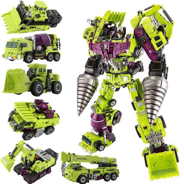 Outros brinquedos Jinbao Toys Brincho Big 50cm Destroyer Aventando Ko GT Ação de Animação Robot Carro Modelo de Dinosaur Boyl240502