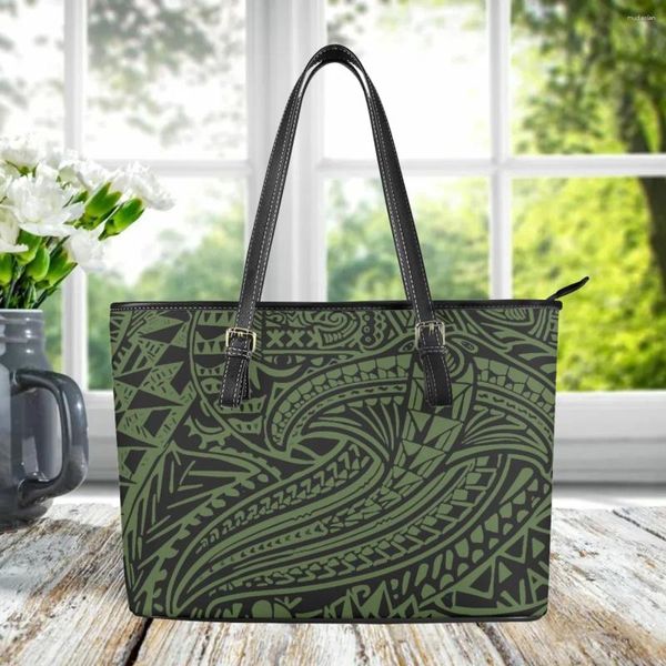 Abendtaschen Polynesischer Hawaiian Stammesmarke Design Top Griff Kupplung Vintage lässige Totes Mode Travel Coin Geldbörse Hand