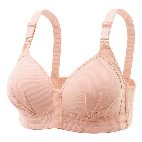 A maternidade sugere o botão frontal Bra Sexy para mulheres grávidas com alças largas para o suporte de amamentação confortável e fácil de amamentação