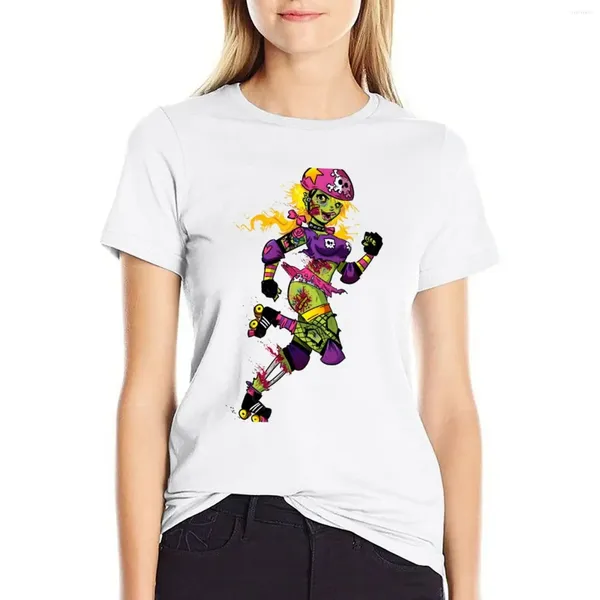 Frauen Polos Zombie Derby Doll T-Shirt Sommer Top Hippie Clothes Frau