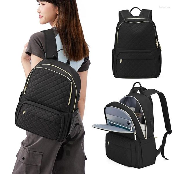 Backpack -Laptop für Frauen Computertasche Freizeit Notizbuch Backpacks Arbeitsreise Business Trip College Praktisches Geschenk